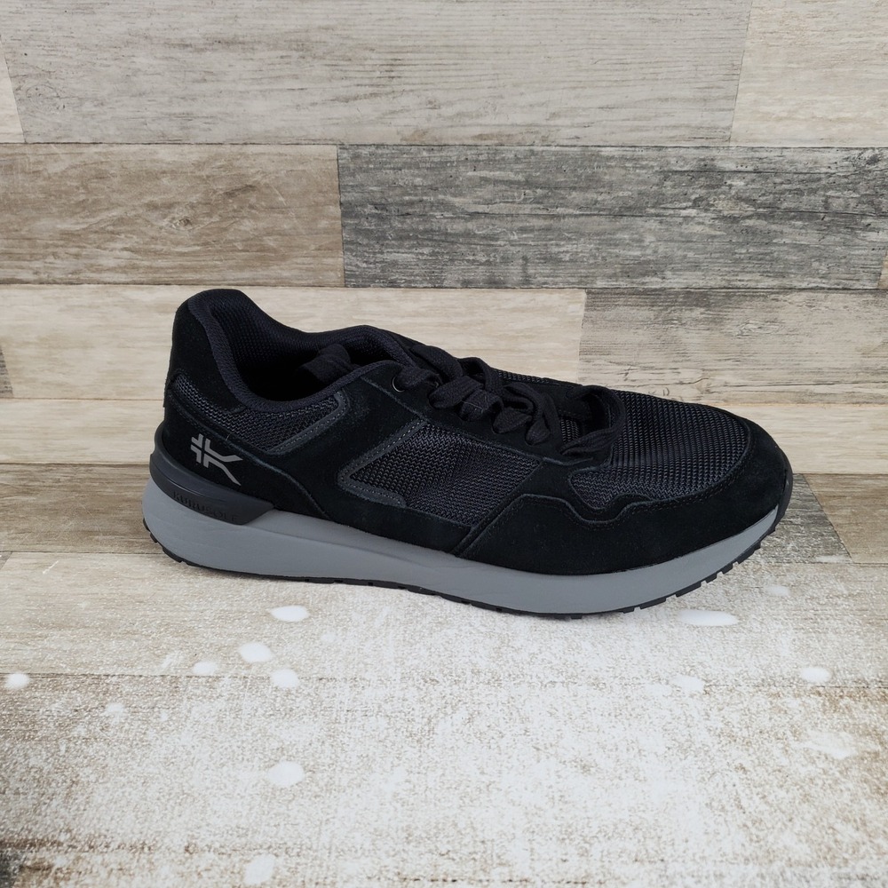KURU Apogee Shoes Sz 12 Jet Black Storm Gray Mesh Lace